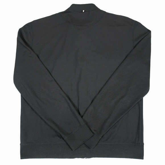 J LINDBERG Men's Jerry Slim Poly-Piqué Zip Up Black Jacket Size XL - Picture 3 of 10